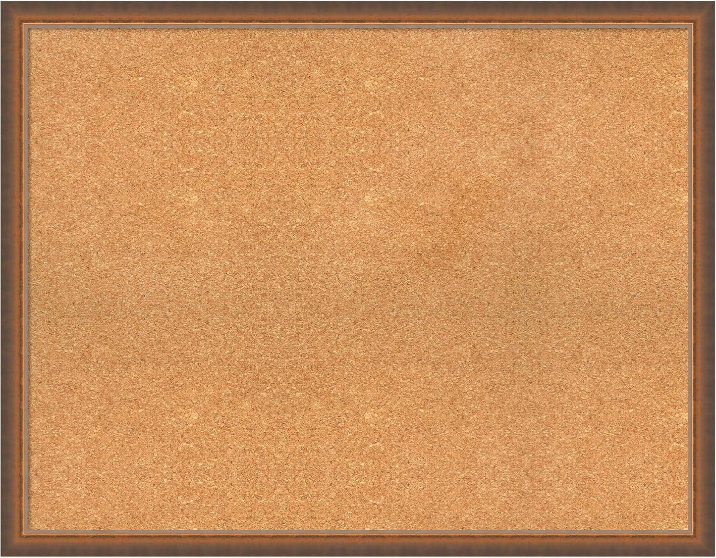 Amanti Art Natural Cork Board for Wall, 28x36 Vision Board with Bronze Frame, Large Corkboard Office Decor for Home Organization, Modern Corkboard Pinboard to Display Items for Home Organization in