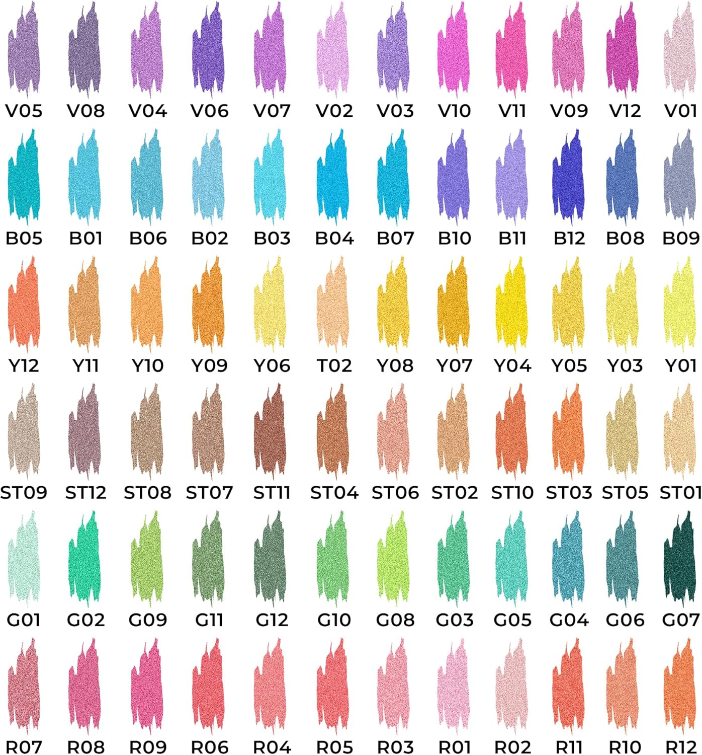 Retractable Glitter Gel Pens,72 Colors Large Capacity Multicolor Glitter Metallic Gel Ink Pens, 1 mm Fine Point Smooth Writing Color Pens for Adult Coloring Book Note Taking Aesthetic Art Supplies