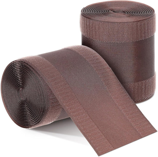 WILLBOND Grip Floor Cable Cover Cords Protector Management Only for Commercial Office Carpet(19.69 ft,Brown)