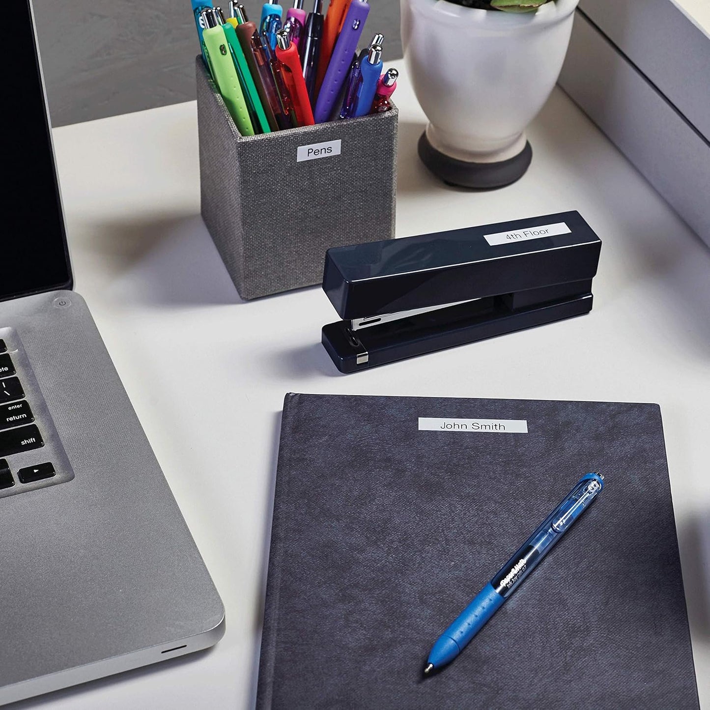 DYMO Desktop Label Maker LabelManager 360D Rechargeable Hand-Held Label Maker, Easy-to-Use, One-Touch Smart Keys, QWERTY Keyboard, Large Display, For Home & Office Organization