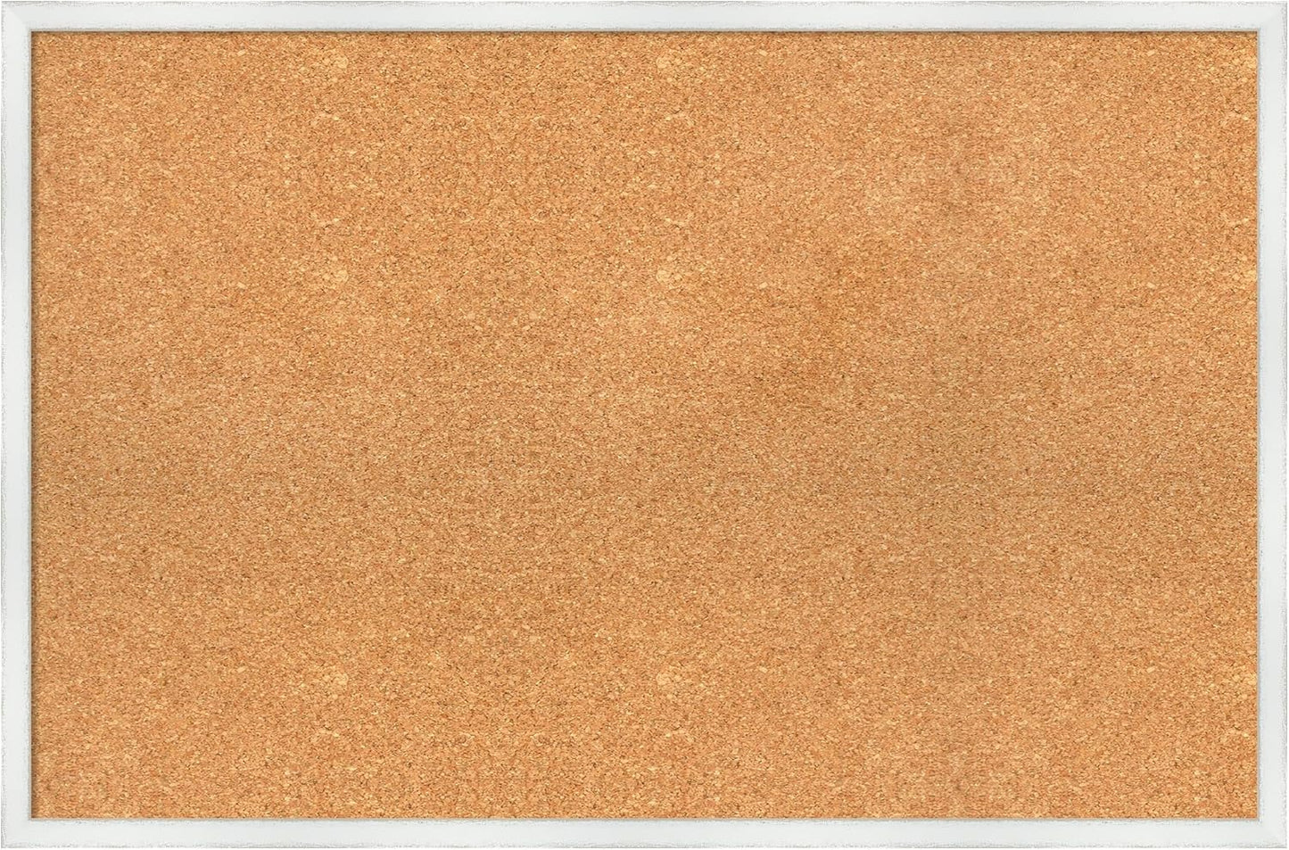 Amanti Art Natural Cork Board for Wall, 23x35 Vision Board with White Frame, Large Corkboard Office Decor for Home Organization, Country Rustic Corkboard Pinboard to Display Items for Home