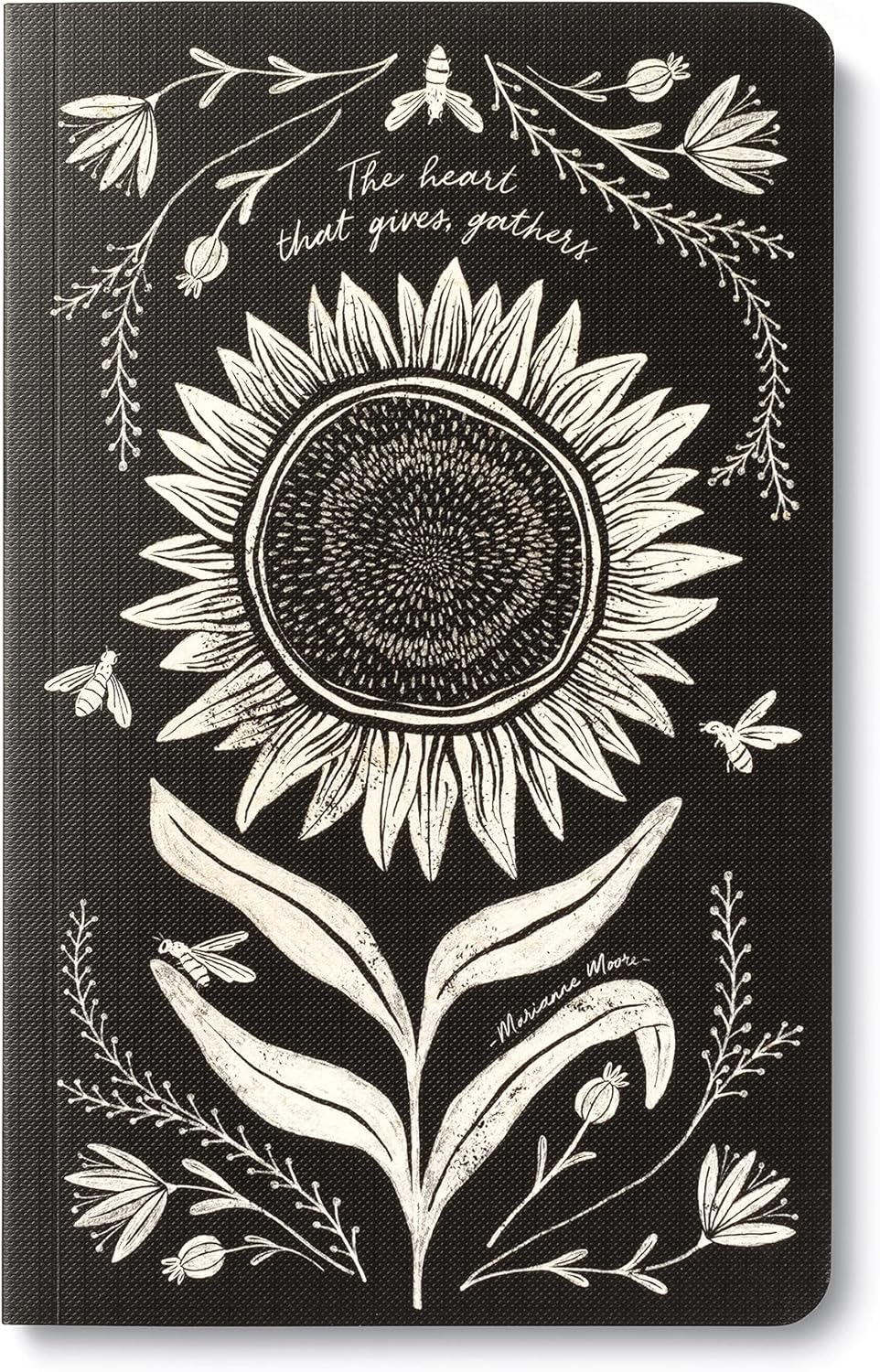 Compendium Softcover Journal - The heart that gives, gathers. – A Write Now Journal with 128 Lined Pages, 5″W x 8″H