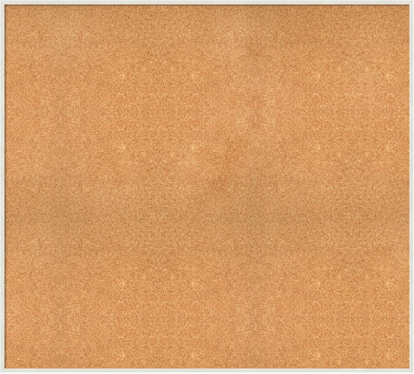 Amanti Art Natural Cork Board for Wall, 37x41 Vision Board with White Frame, Oversize Corkboard Office Decor for Home Organization, Modern Corkboard Pinboard to Display Items for Home Organization in