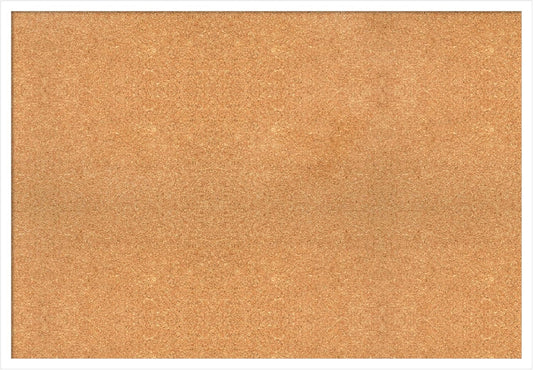 Amanti Art Natural Cork Board for Wall, 27x39 Vision Board with White Frame, Large Corkboard Office Decor for Home Organization, Modern Corkboard Pinboard to Display Items for Home Organization in