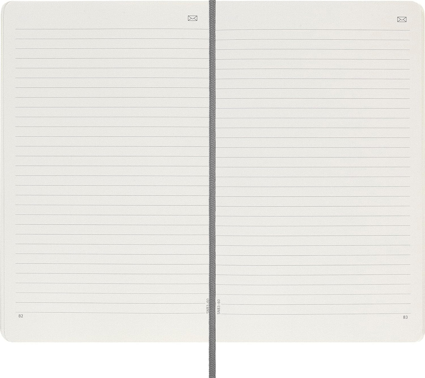 Moleskine Smart Notebook, Large, Ruled, Black, Soft Cover (5 x 8.25)