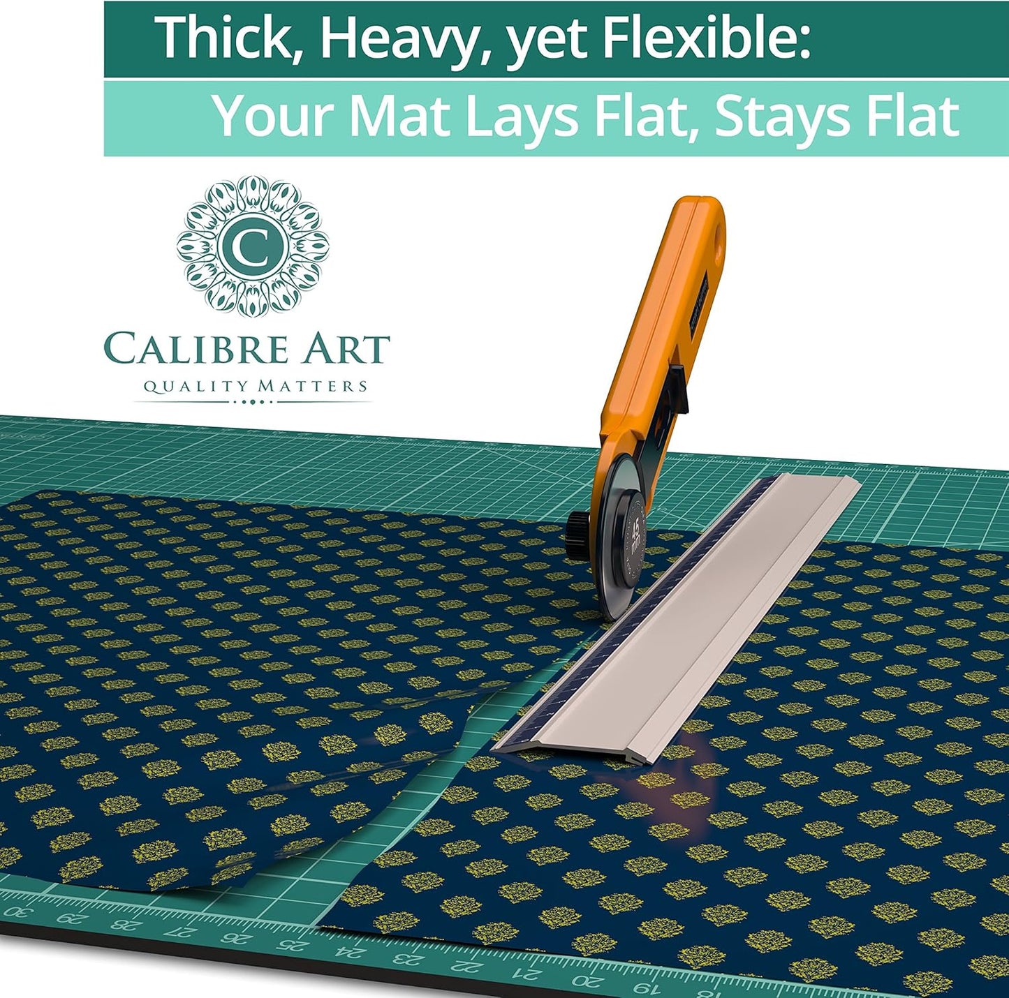 Self Healing Rotary Cutting Mat, Full 9x12, Best for Quilting Sewing | Warp-Proof & Odorless (Not From China)