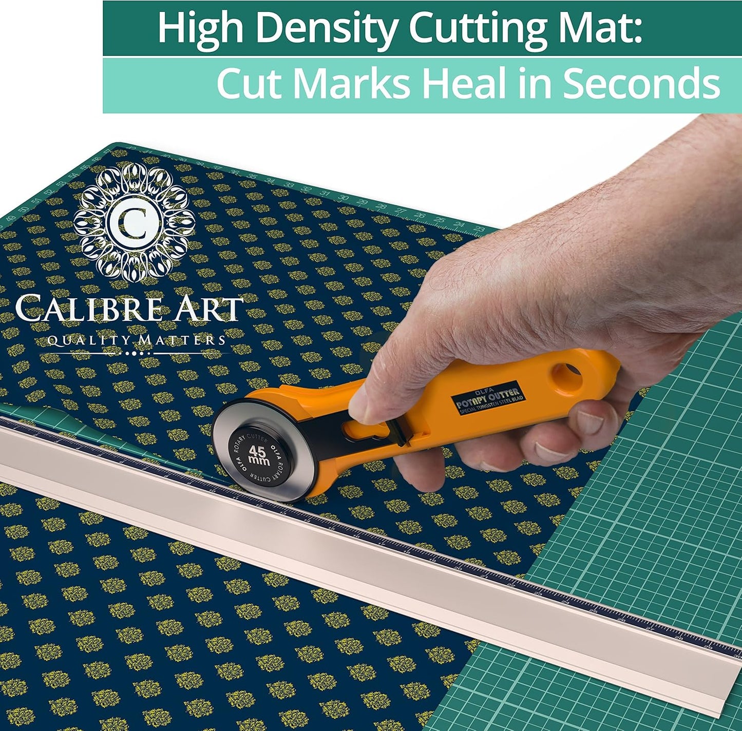 Self Healing Rotary Cutting Mat, Full 18x24, Best for Quilting Sewing | Warp-Proof & Odorless (Not From China)