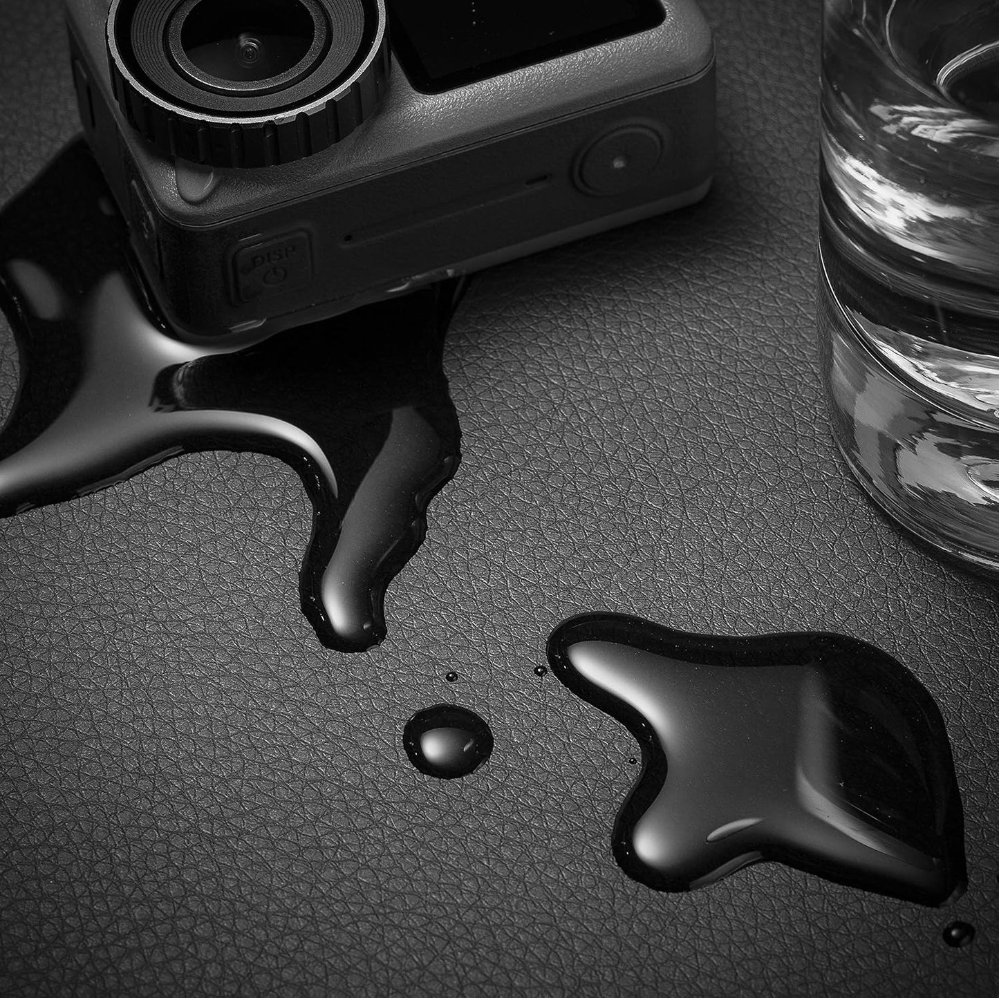 Nekmit Leather Desk Blotter Pad 34 x 17 Inches, Flat, Non-Slip, Waterproof, Black